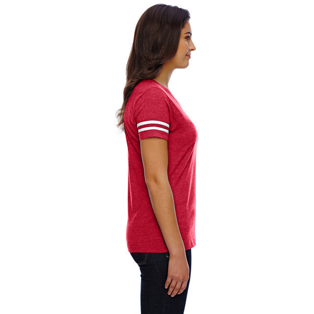 Ladies Football T-Shirt - BLAcK WHITE - 2XL(D0102H2HEZV)