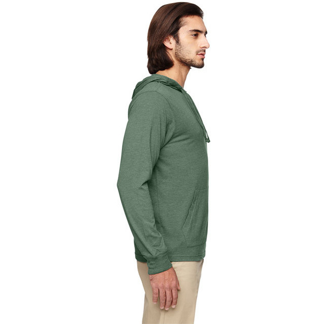 Unisex Blended Eco Jersey Pullover Hoodie - ASPARAgUS - XS(D0102H7ZL8P)