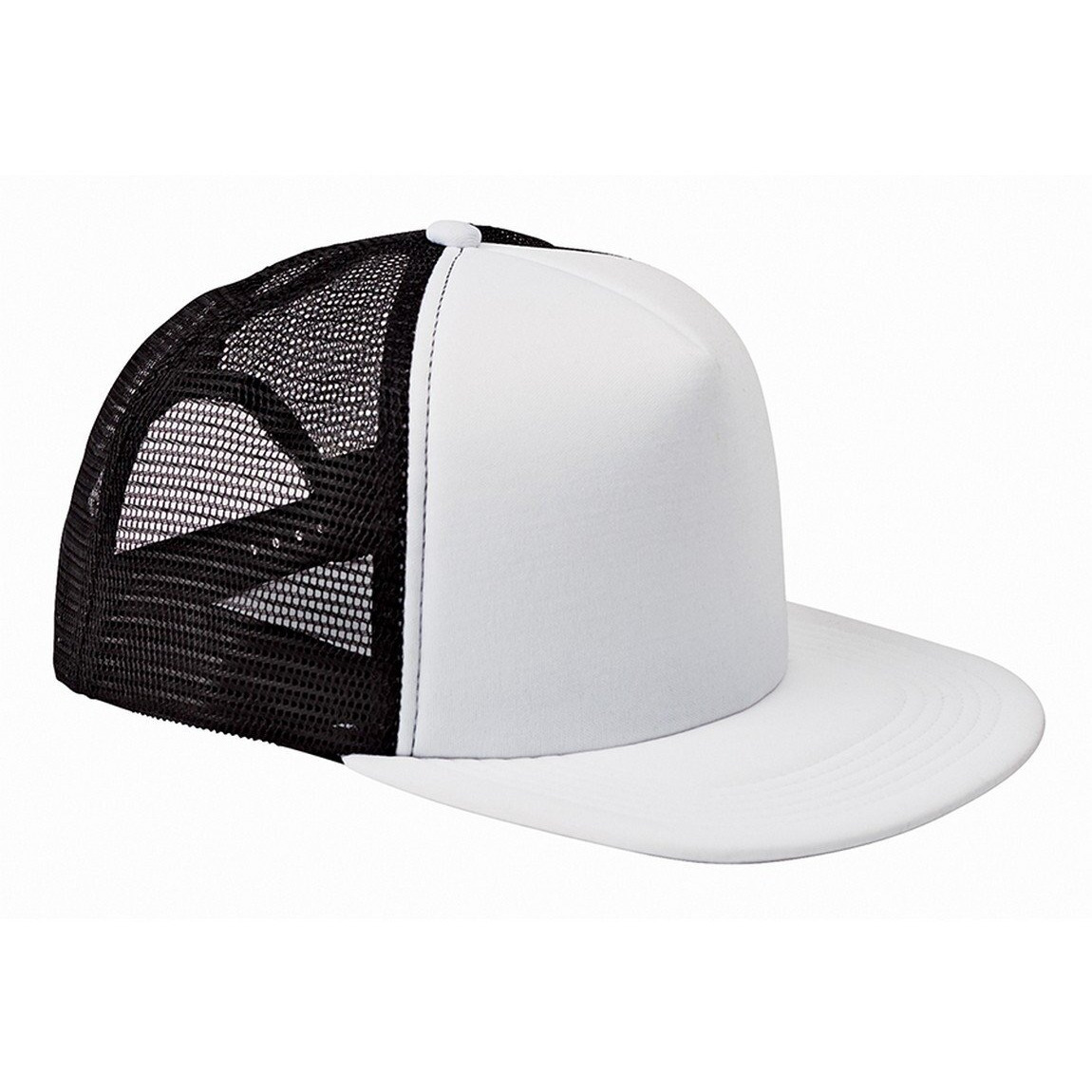Big Accessories BX030 5-Panel Foam Front Trucker Cap