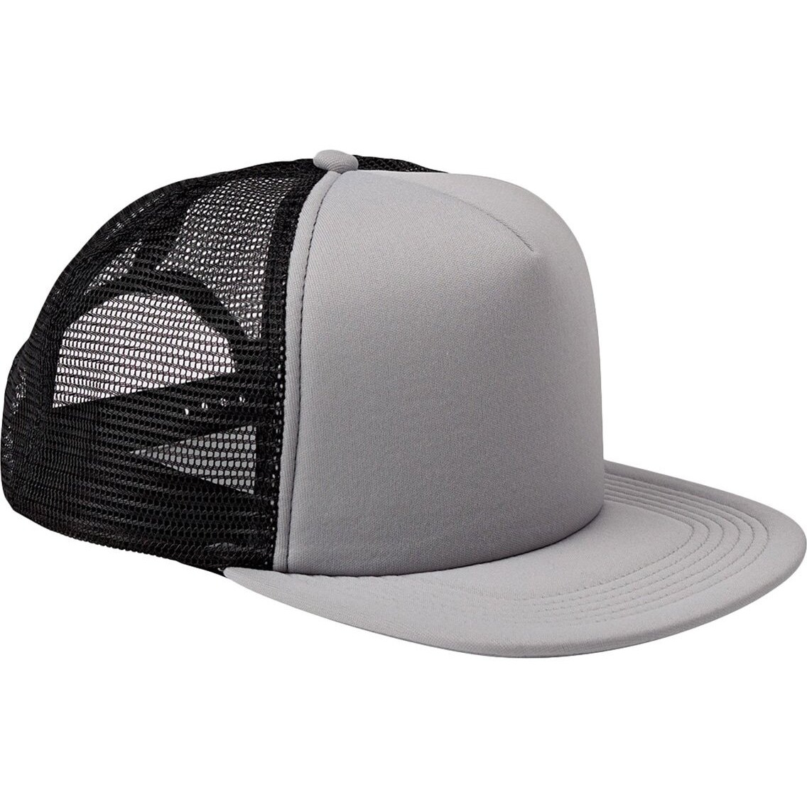 Big Accessories BX030 5-Panel Foam Front Trucker Cap