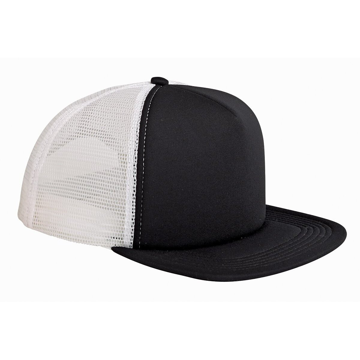 Big Accessories BX030 5-Panel Foam Front Trucker Cap