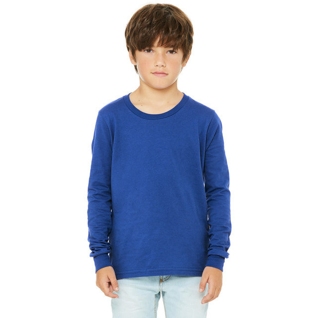 Youth Jersey Long-Sleeve T-Shirt - BLAcK - S(D0102H7WVI2)