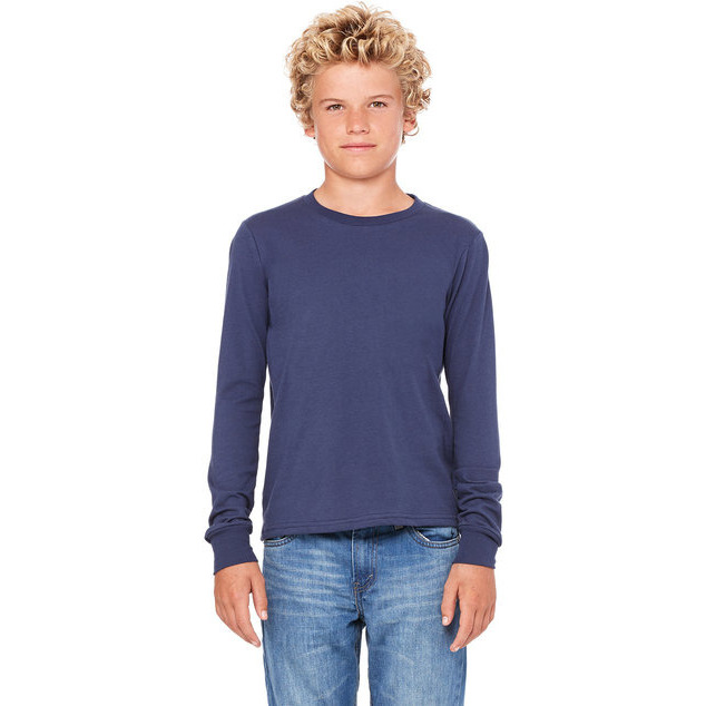 Youth Jersey Long-Sleeve T-Shirt - BLAcK - S(D0102H7WVgT)