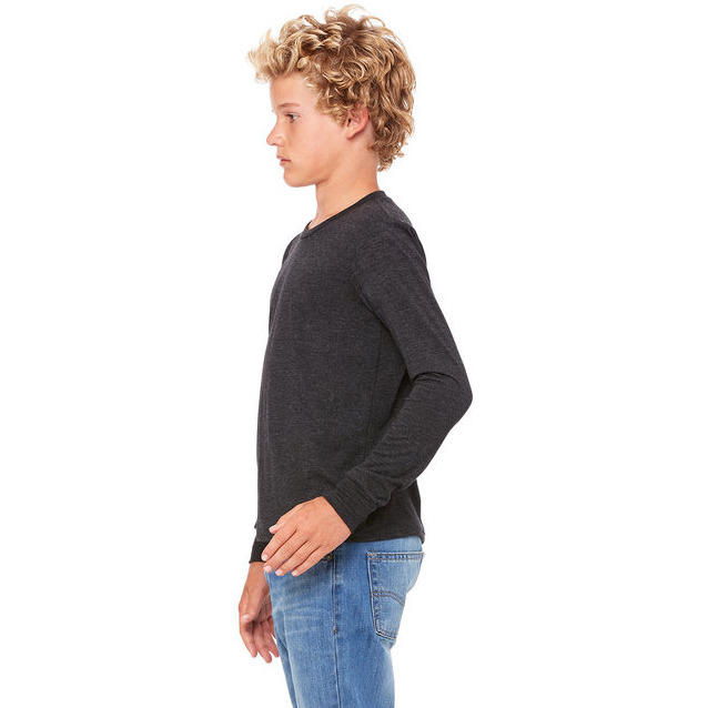 Youth Jersey Long-Sleeve T-Shirt - BLAcK - S(D0102H7WVJX)