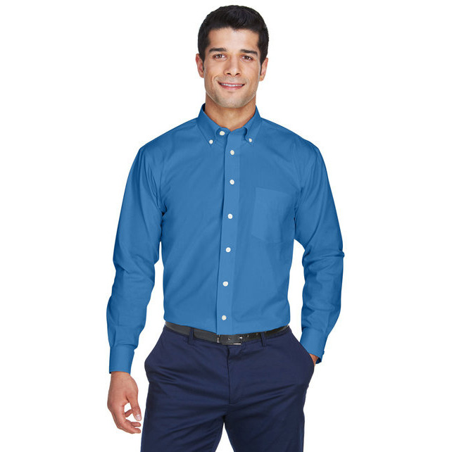 Mens crown Woven collectionSolid Oxford - LIgHT BLUE - S(D0102H76W72)