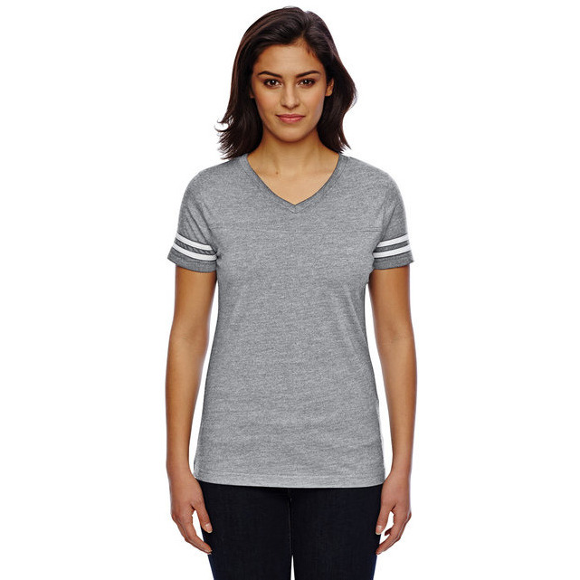 Ladies Football T-Shirt - BLAcK WHITE - 2XL(D0102H2HEU7)