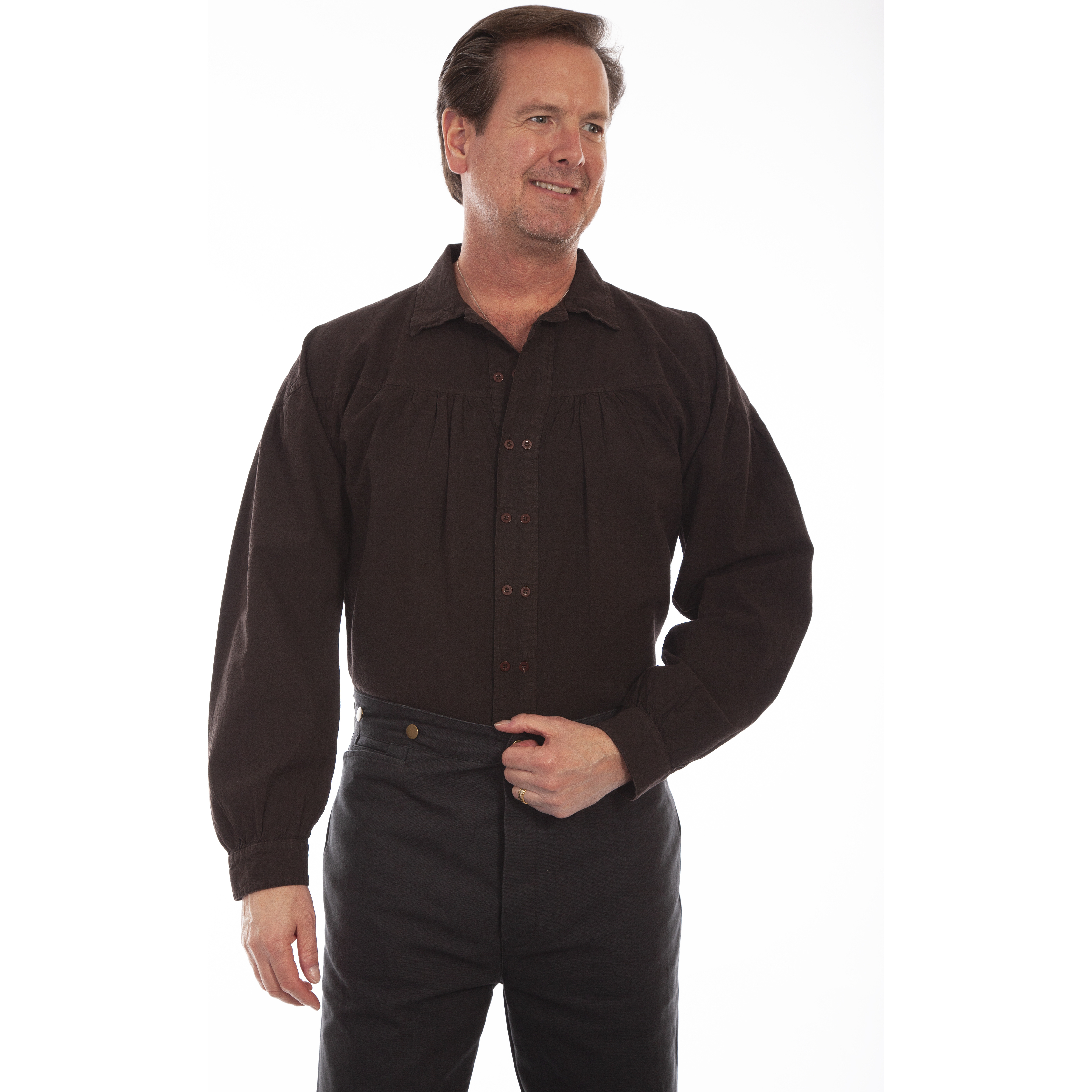 TWO BUTTON PLACKET SHIRT