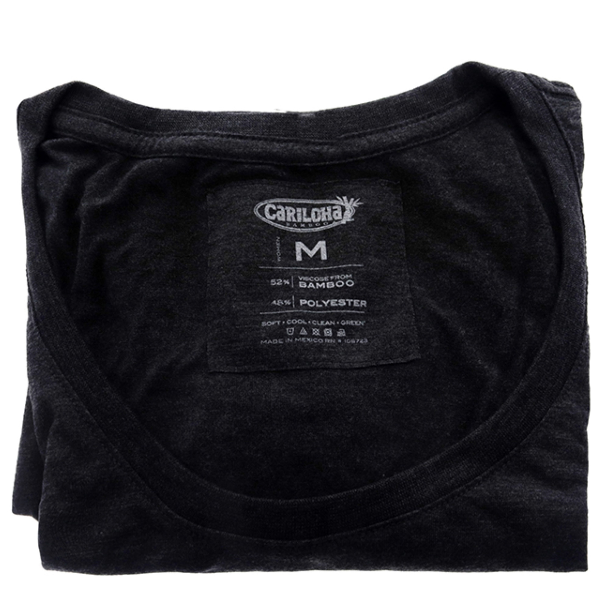 Bamboo Scoop Tee - Charcoal by Cariloha for Women - 1 Pc T-Shirt (M)