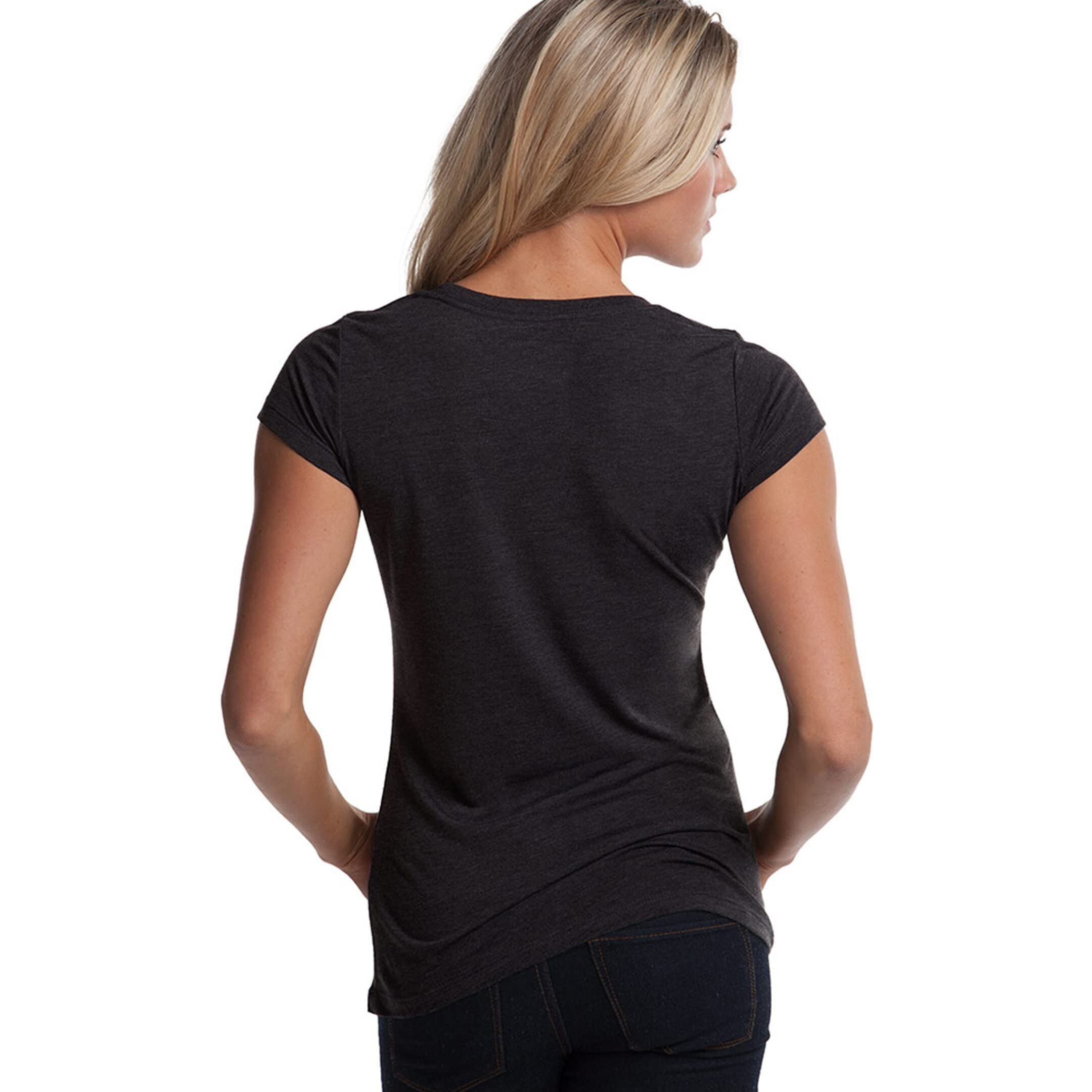Bamboo Scoop Tee - Charcoal by Cariloha for Women - 1 Pc T-Shirt (M)