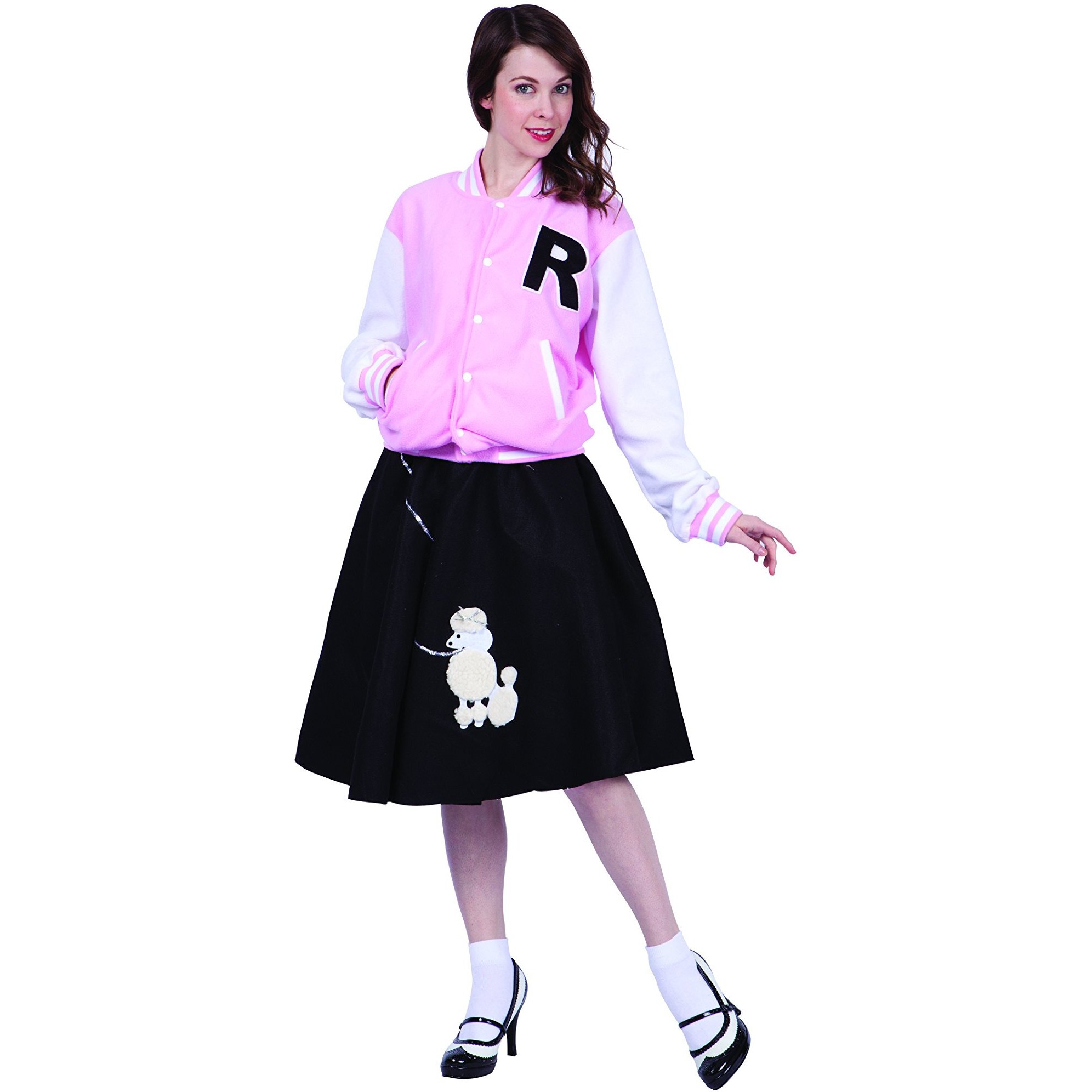 Women' Letterman Jacket Pink M