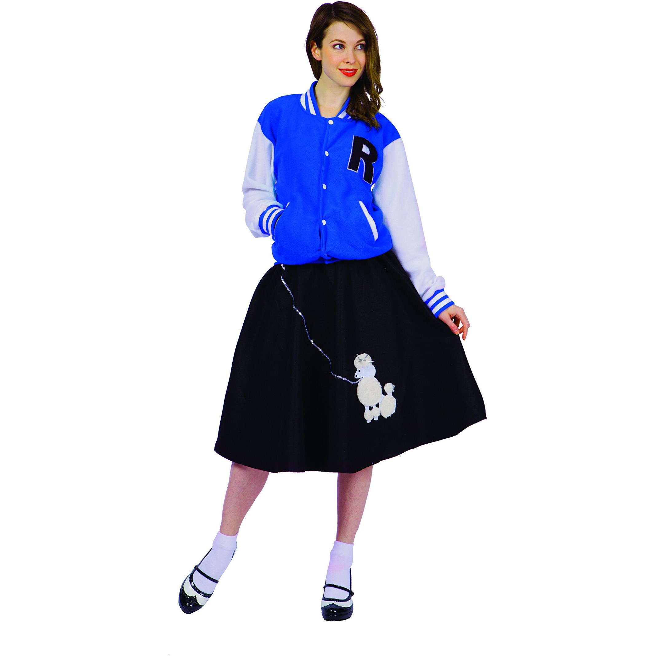 Women Letterman Jacket Blue M