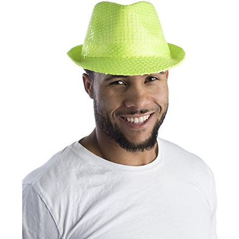 Green Sequined Fedora