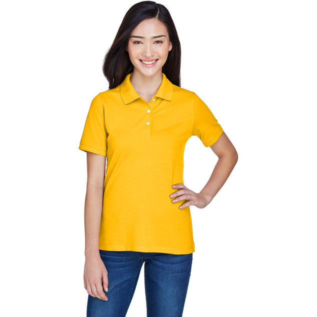 Ladies 56 oz Easy BlendPolo - WHITE - XS(D0102H7NVIX)