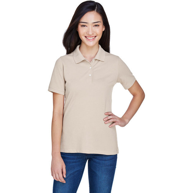 Ladies 56 oz Easy BlendPolo - WHITE - XS(D0102H7NVSX)
