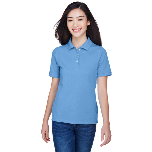 Ladies 56 oz Easy BlendPolo - WHITE - XS(D0102H7NVAJ)