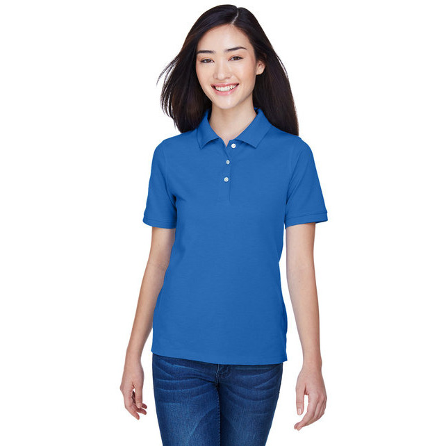 Ladies 56 oz Easy BlendPolo - WHITE - XS(D0102H7NVS2)