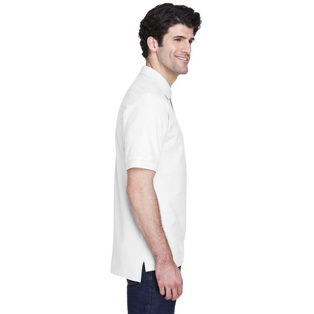 Mens Pima Piqu Short-Sleeve Polo - WHITE - XS(D0102H7N03T)