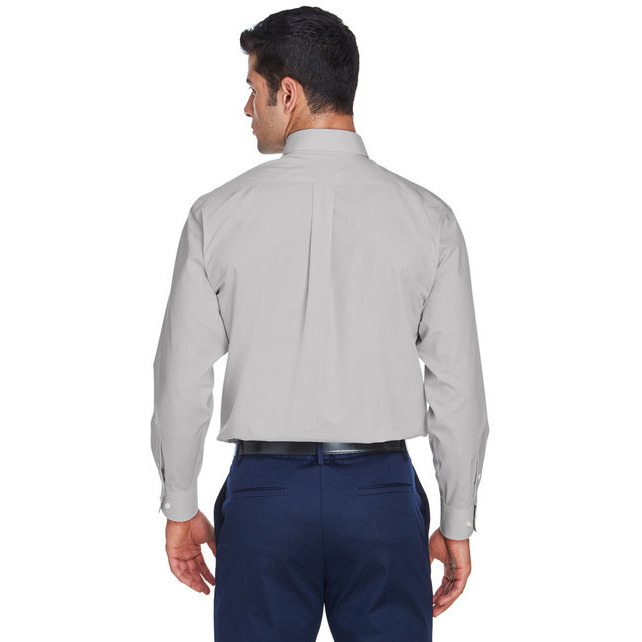Mens crown Woven collectionSolid Broadcloth - WHITE - 5XL(D0102H7NJNT)