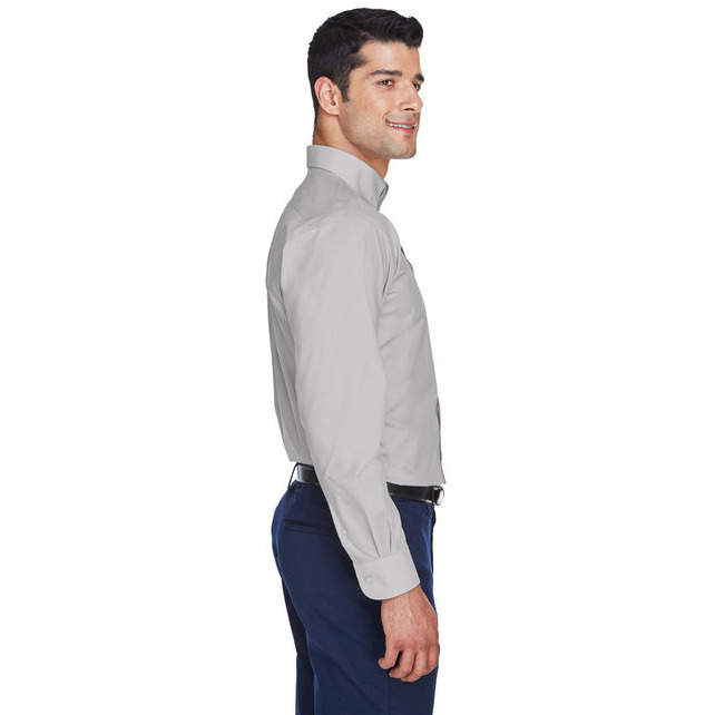 Mens crown Woven collectionSolid Broadcloth - WHITE - 5XL(D0102H7NJNT)