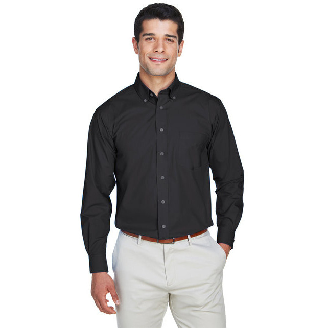 Mens crown Woven collectionSolid Broadcloth - WHITE - 5XL(D0102H7NJT2)