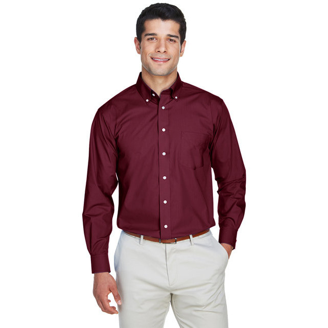 Mens crown Woven collectionSolid Broadcloth - WHITE - 5XL(D0102H7NJN2)