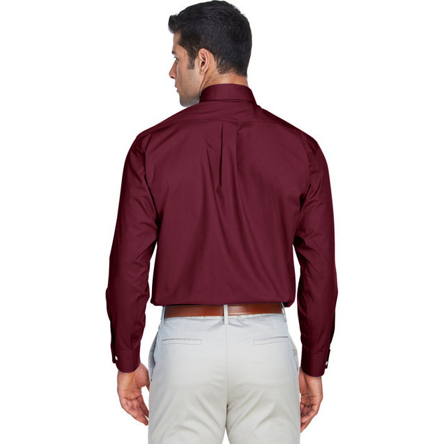 Mens crown Woven collectionSolid Broadcloth - WHITE - 5XL(D0102H7NJN2)