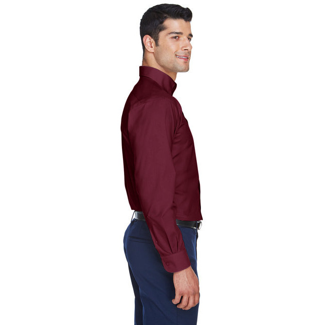 Mens crown Woven collectionSolid Broadcloth - WHITE - 5XL(D0102H7NJN2)