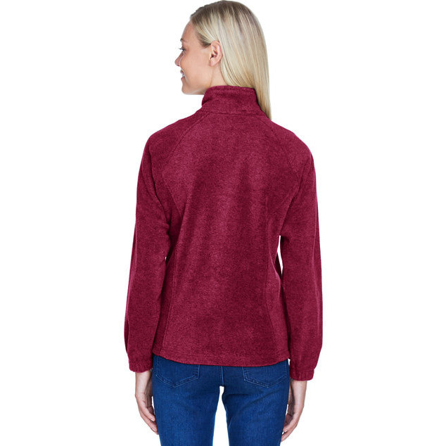 Ladies 8 oz Full-Zip Fleece - BLAcK - XS(D0102H7NJA2)