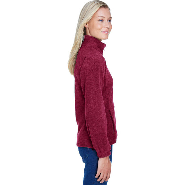 Ladies 8 oz Full-Zip Fleece - BLAcK - XS(D0102H7NJA2)