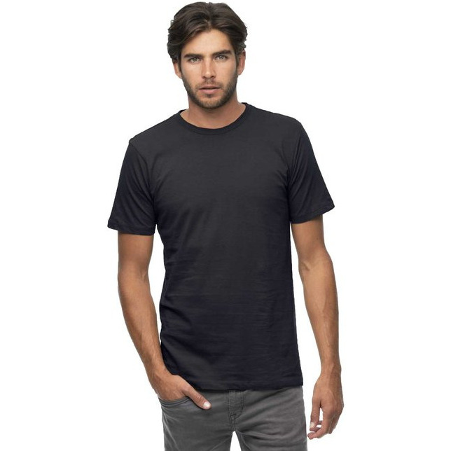 Mens Ringspun Fashion T-Shirt - BLAcK - S(D0102H7Z2M6)