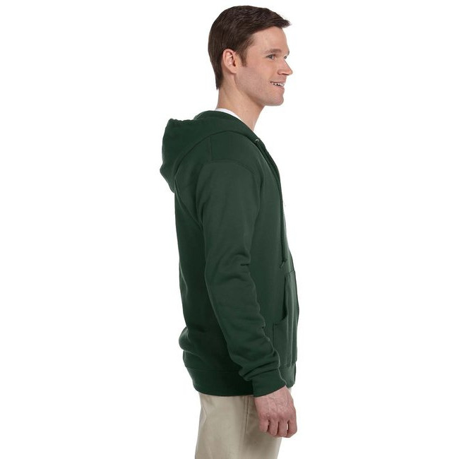 Adult 8 oz NuBlend Fleece Full-Zip Hooded Sweatshirt - ASH - 3XL(D0102HI3D1V)
