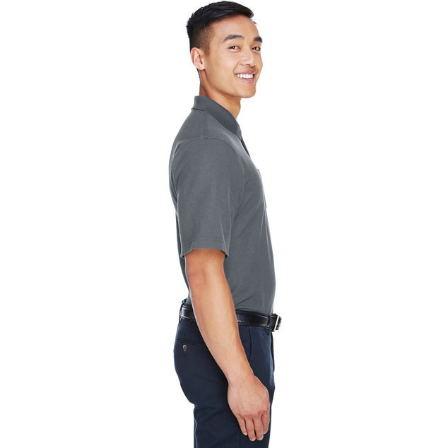 Mens DRYTEc20Performance Pocket Polo - gRAPHITE - S(D0102H76TTP)