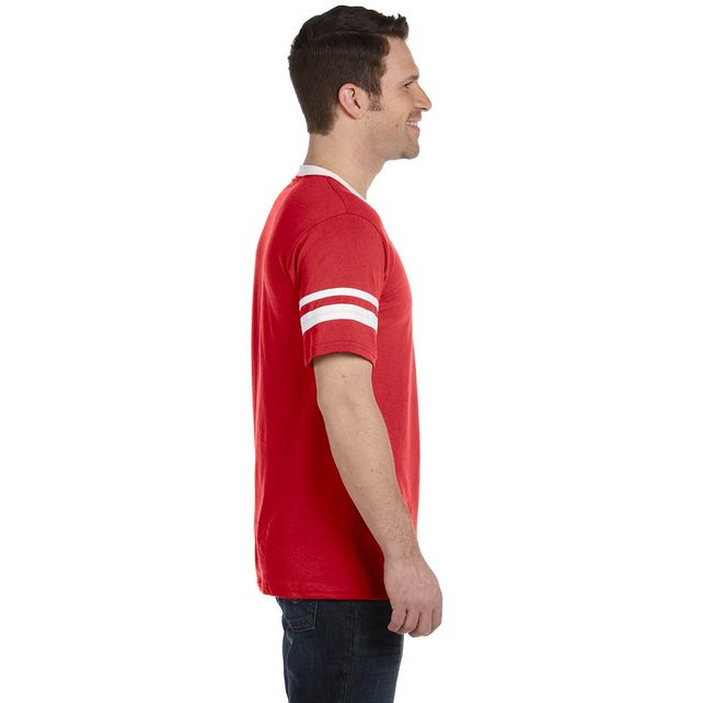 Adult Sleeve Stripe Jersey - WHITE RED - S(D0102H7YAWT)