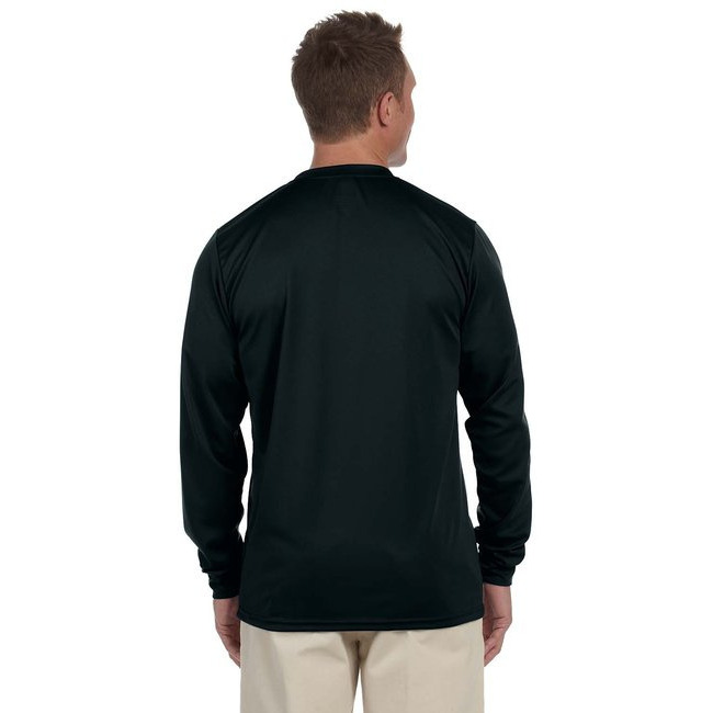 Adult Wicking Long-Sleeve T-Shirt - WHITE - L(D0102H7Y9PJ)