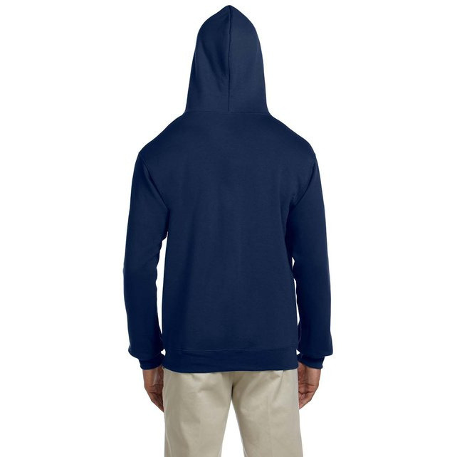 Adult 95 oz Super Sweats NuBlend Fleece Full-Zip Hooded Sweatshirt - BLAcK - S(D0102HI31VA)