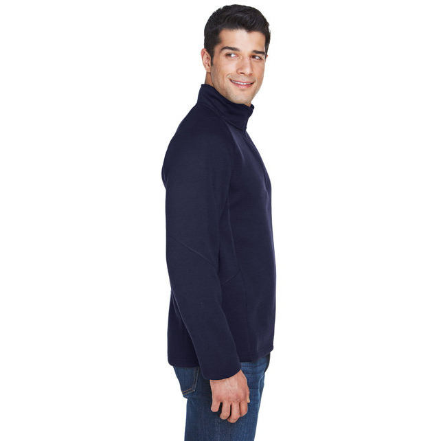Adult Bristol Sweater Fleece Quarter-Zip - NAVY - S(D0102H7NJ62)