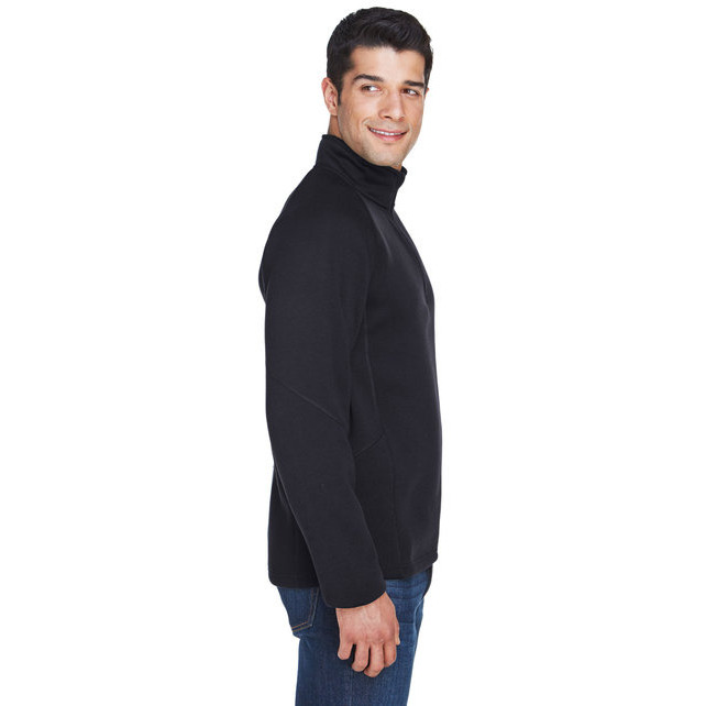 Adult Bristol Sweater Fleece Quarter-Zip - NAVY - S(D0102H764cP)