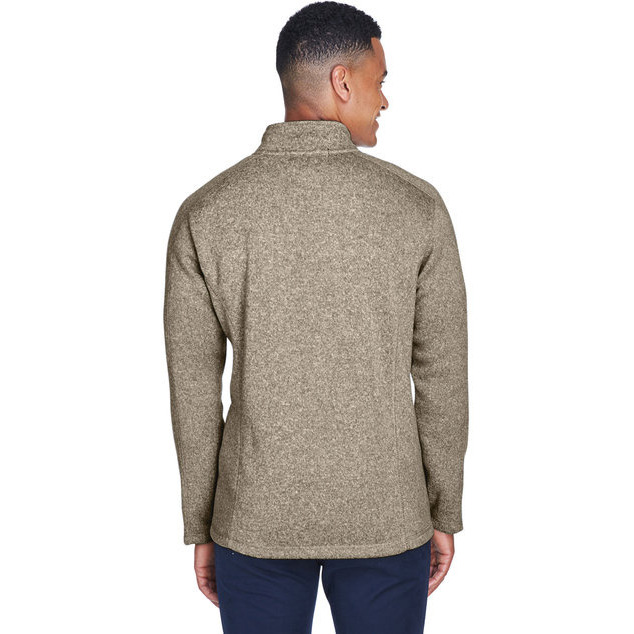 Mens Bristol Full-Zip Sweater Fleece Jacket - gREY HEATHER - S(D0102H7YE8P)