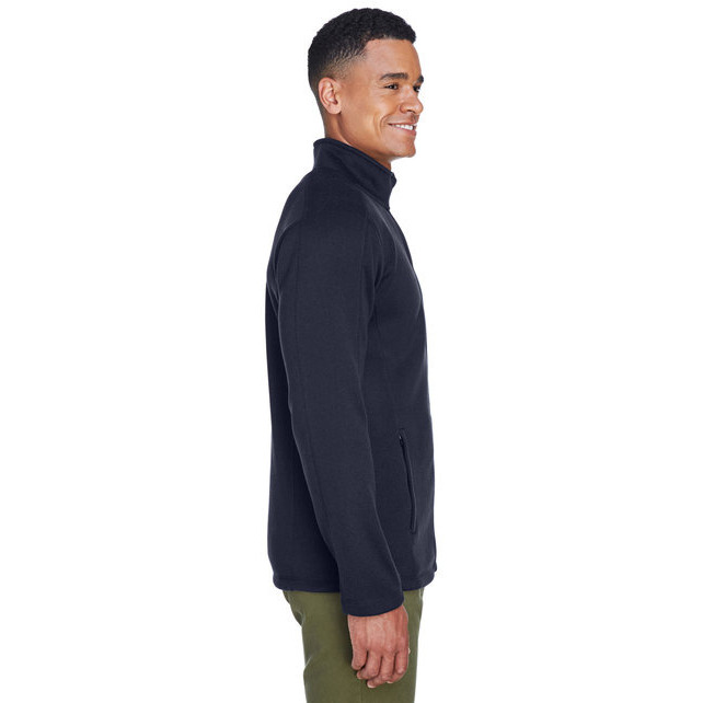 Mens Bristol Full-Zip Sweater Fleece Jacket - gREY HEATHER - S(D0102H7NVcT)