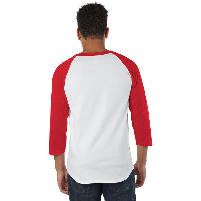 Adult Raglan T-Shirt - WHITE BLAcK - S(D0102H7DNSX)