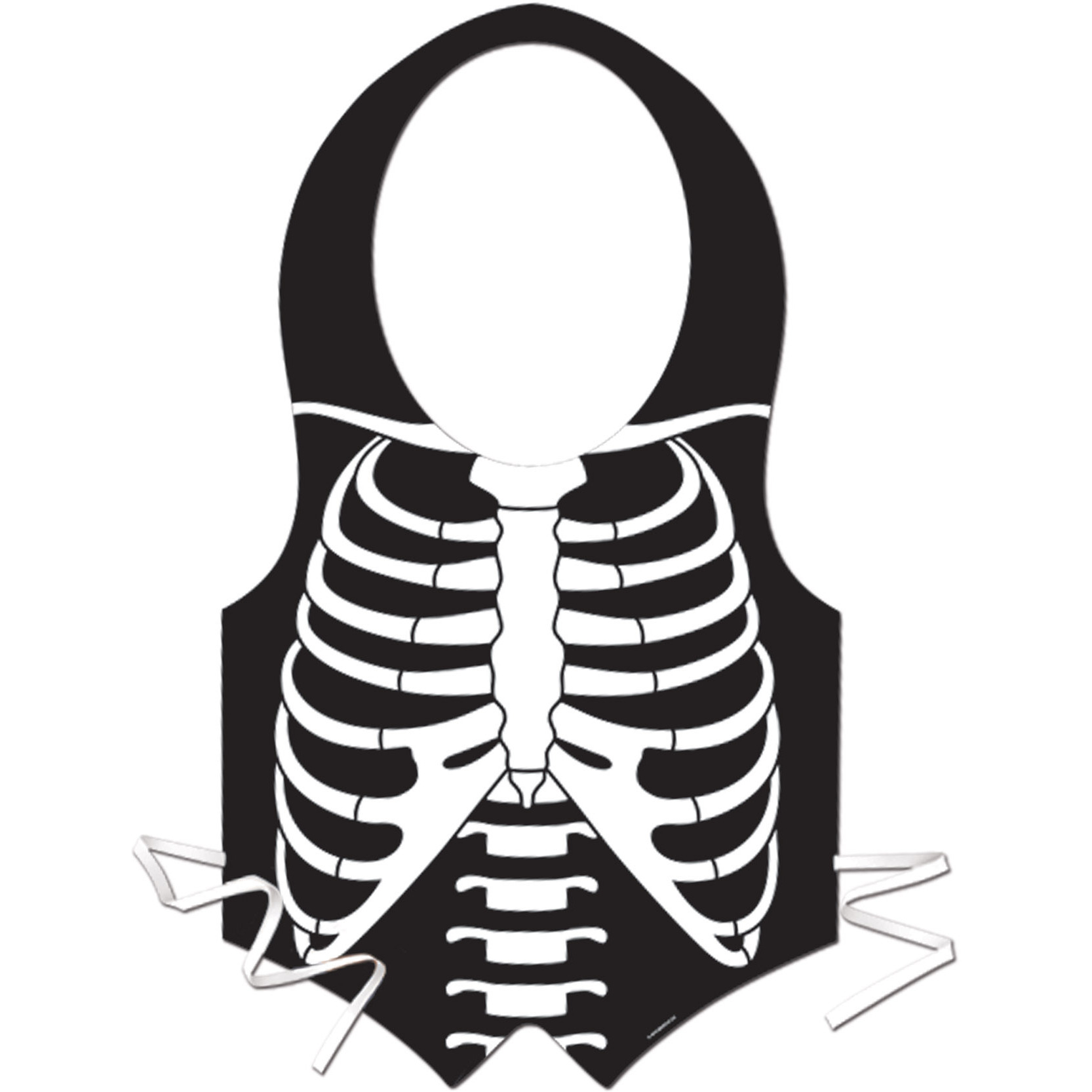 Plastic Skeleton Rib Cage Vest