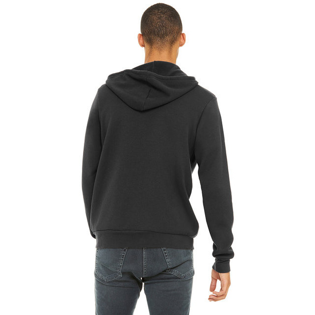 Unisex Sponge Fleece Full-Zip Hooded Sweatshirt - ASPHALT - 2XL(D0102H7WM6X)