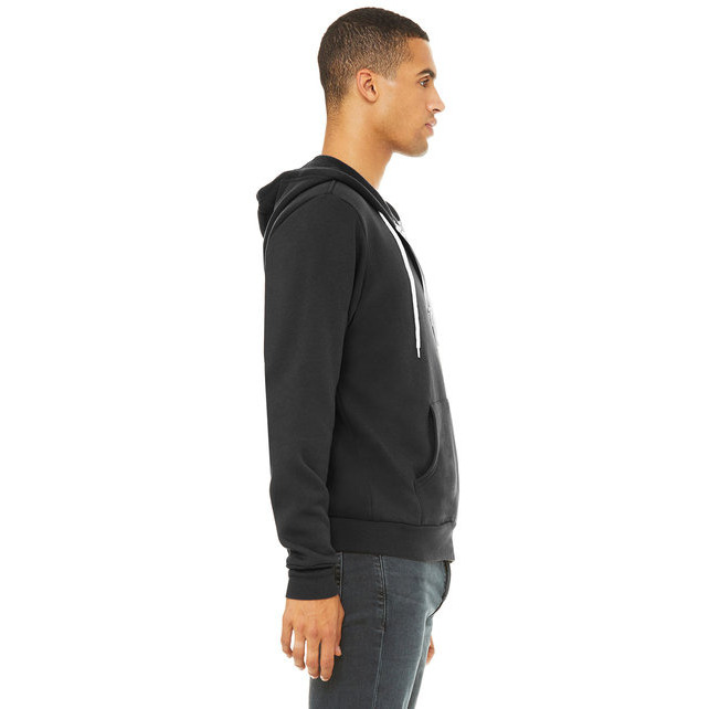 Unisex Sponge Fleece Full-Zip Hooded Sweatshirt - ASPHALT - 2XL(D0102H7WM6X)