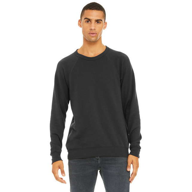 Unisex Sponge Fleece crewneck Sweatshirt - DK gRY MRBLE FLc - M(D0102H7W1BT)