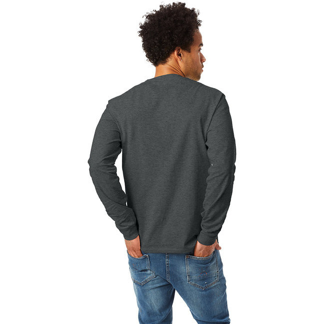 Unisex 61 oz Tagless Long-Sleeve T-Shirt - ASH - S(D0102H7MX06)