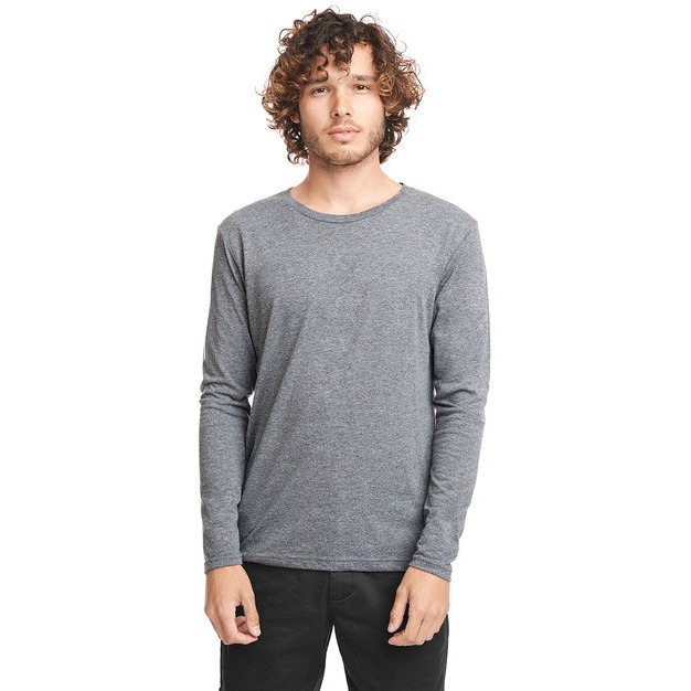 Mens Triblend Long-Sleeve crew - PREMIUM HEATHER - XS(D0102H7N582)