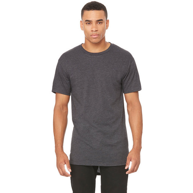 Mens Long Body Urban T-Shirt - WHITE - S(D0102H7W63X)