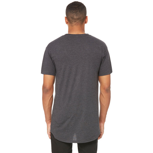 Mens Long Body Urban T-Shirt - WHITE - S(D0102H7W63X)