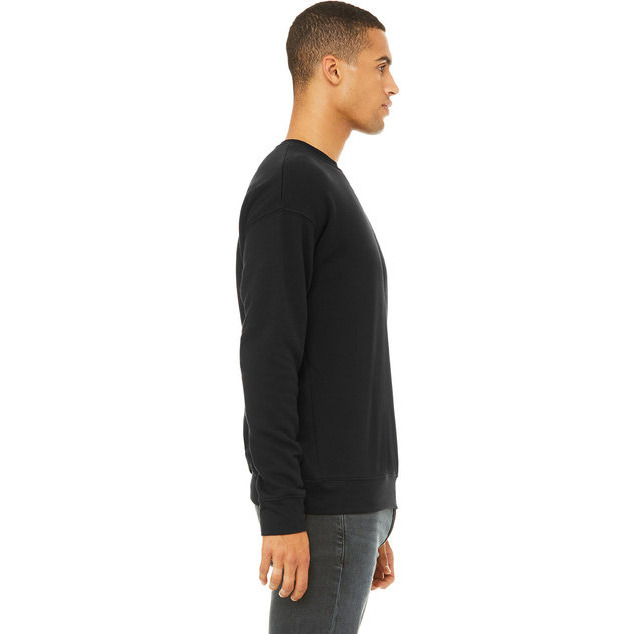 Unisex Drop Shoulder Fleece - WHITE - XS(D0102H7W91X)