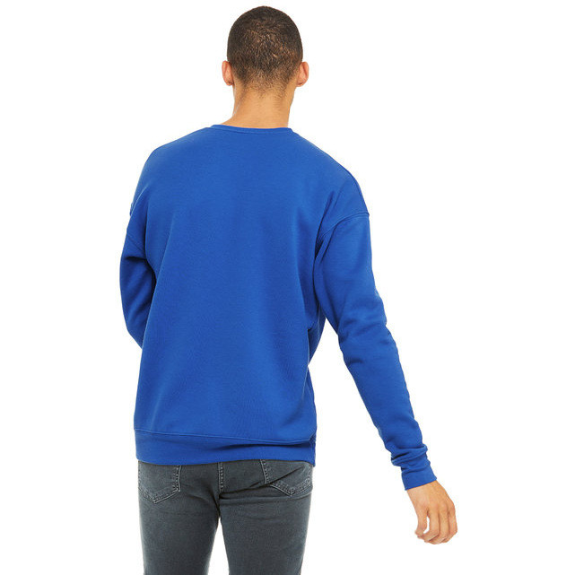 Unisex Drop Shoulder Fleece - WHITE - XS(D0102H7W9IT)